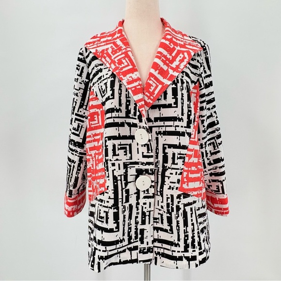 IC by Connie K Colorful Funky Lightweight Jacket Medium - Picture 1 of 7